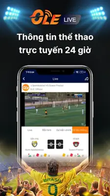 OLE LIVE android App screenshot 2